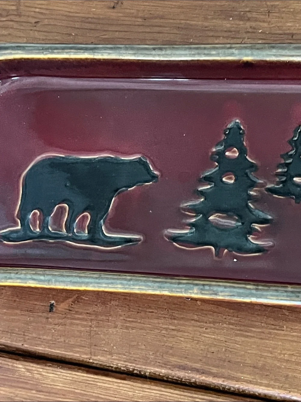 Rustic Red Woodland Studio Serving Tray -